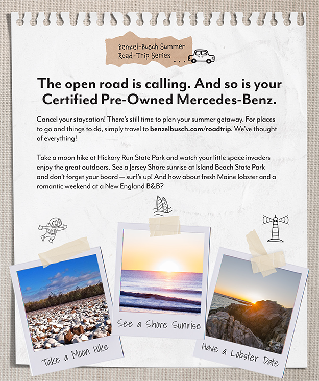 Mercedes-Benz vehicle feature highlights for road trips