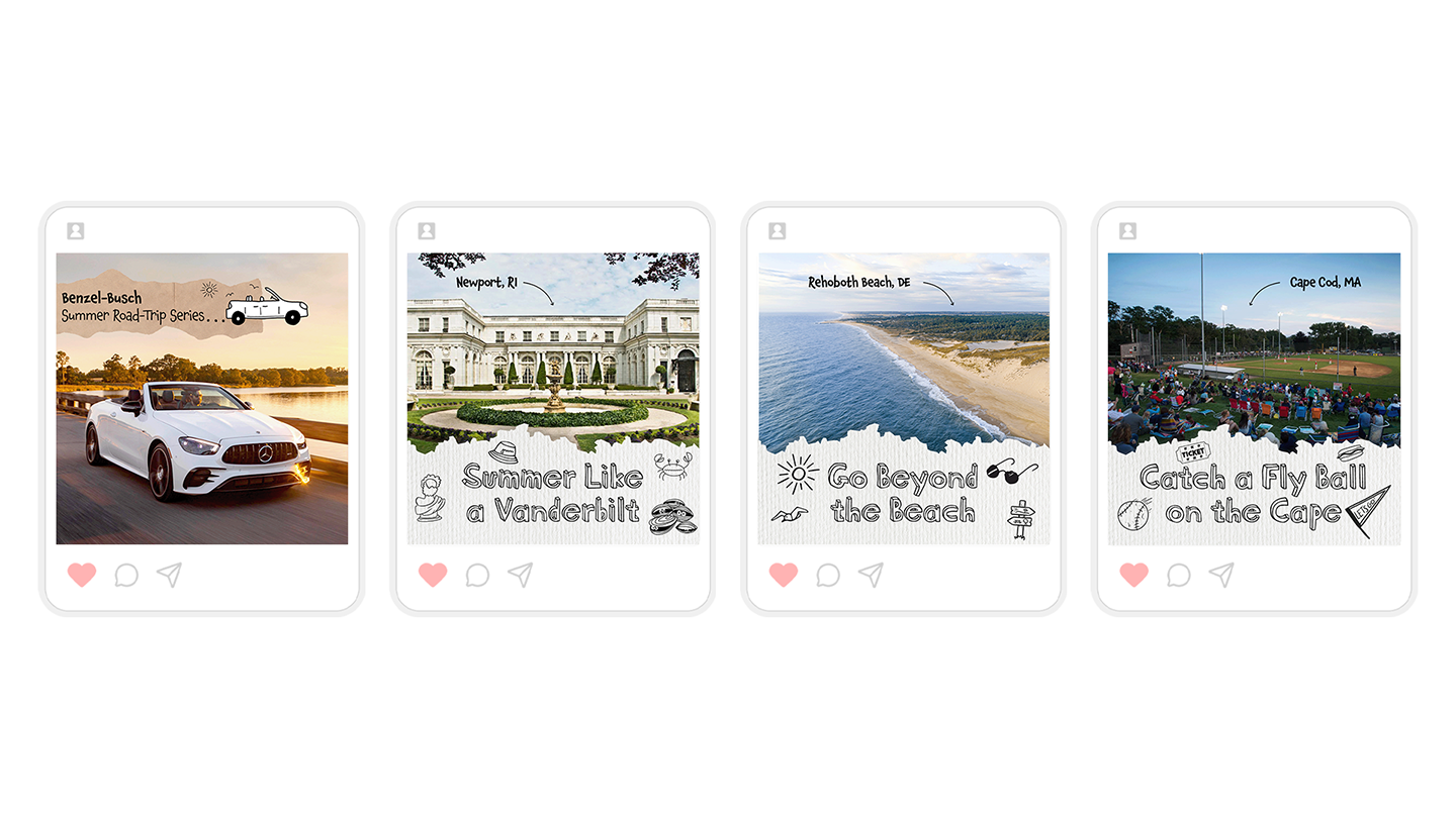 User-generated social media content from Mercedes-Benz road trips